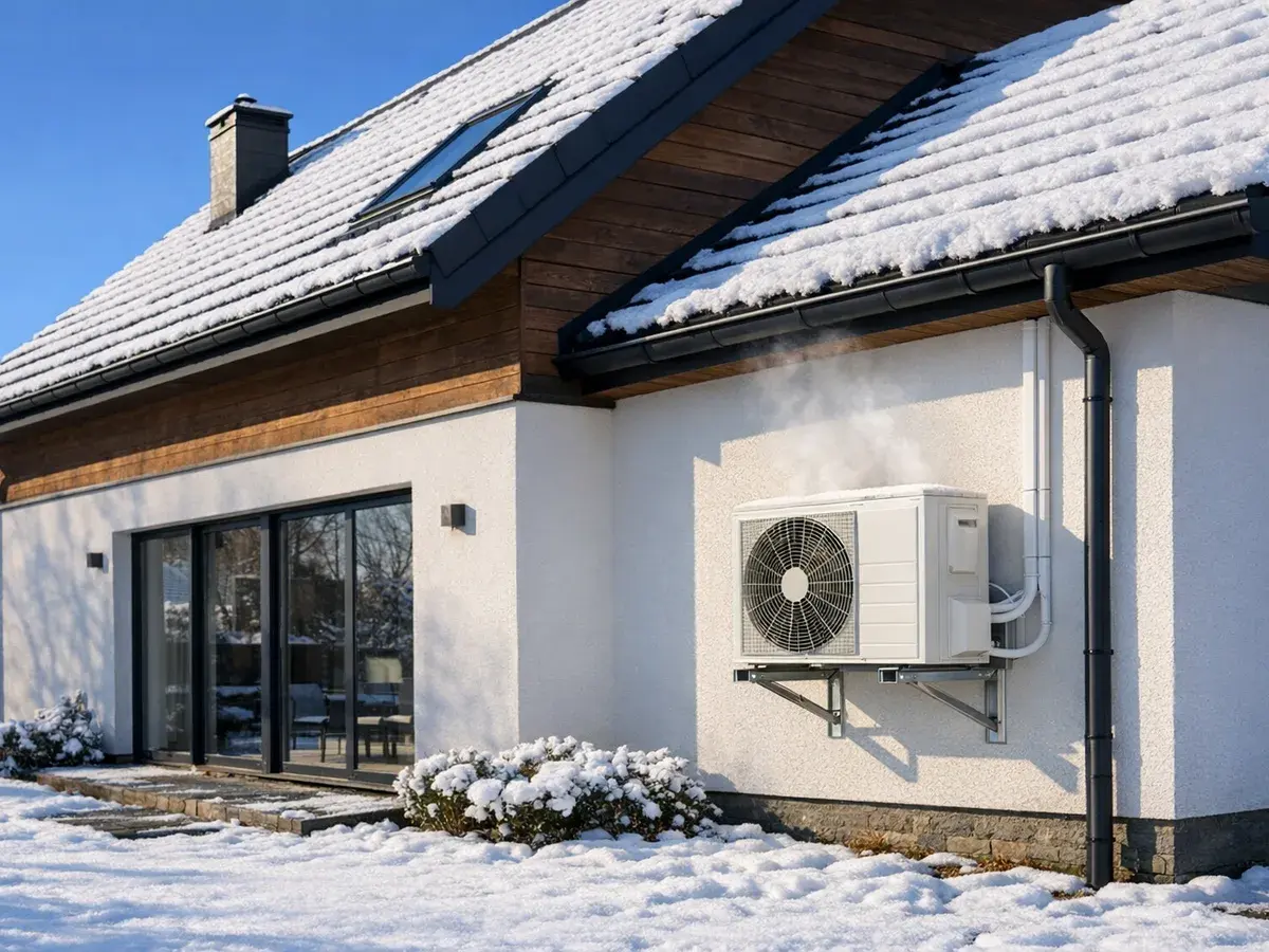 Detached house in Wesoła with a multisplit heat-pump air conditioner — five indoor units