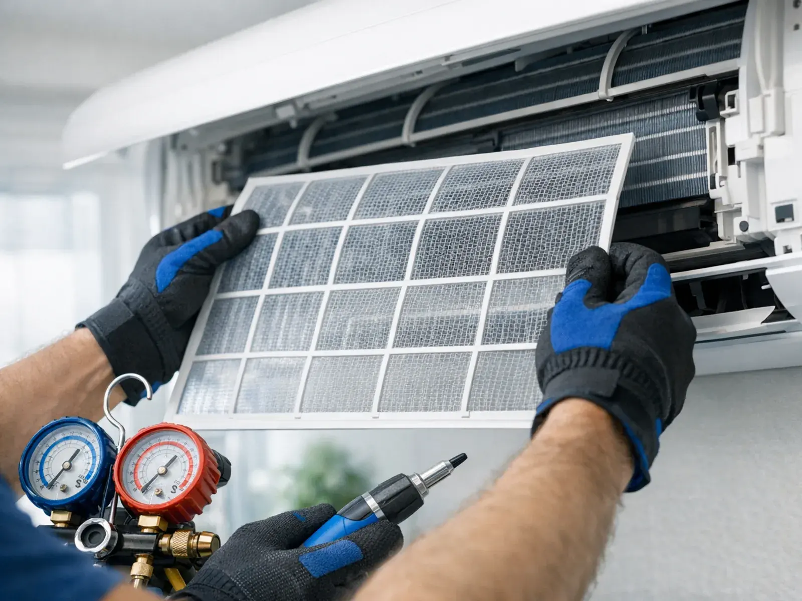 Air-conditioning service and care after the installation is complete