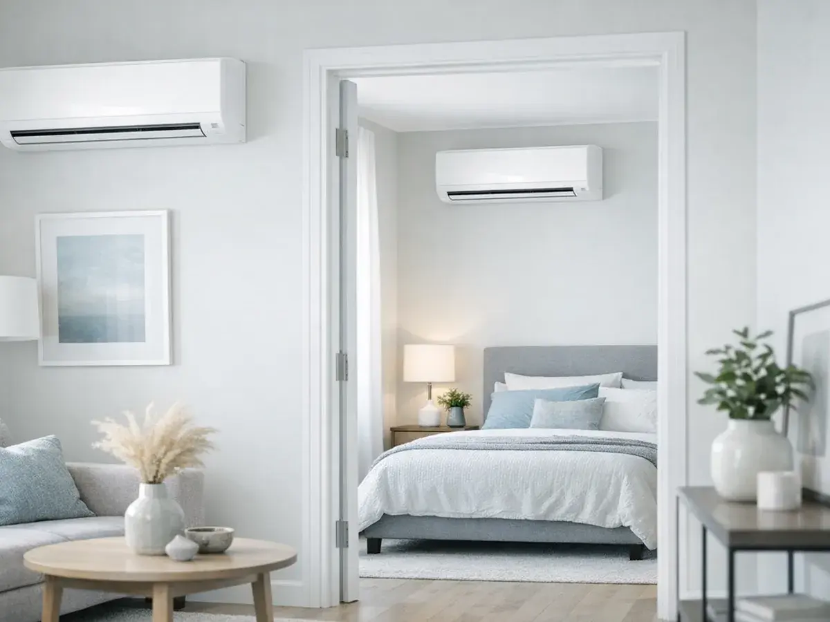 A multi-split system — several indoor units in a flat