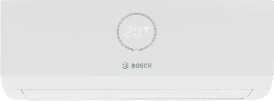 Klimatyzator ścienny Bosch Climate 3000i — biała, smukła obudowa jednostki wewnętrznej CL3000iU W 35 E