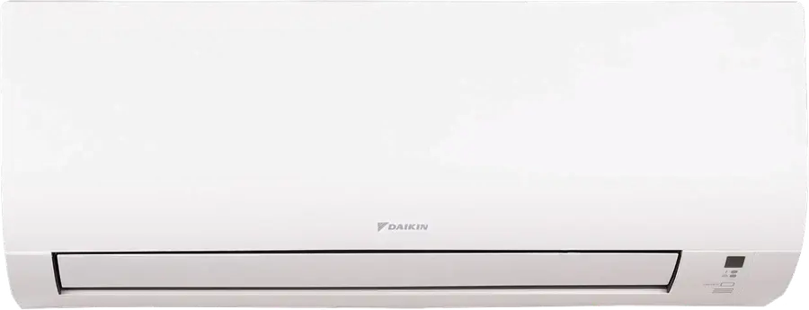 Klimatyzator ścienny Daikin Comfora — kompaktowa biała jednostka wewnętrzna o prostej, minimalistycznej obudowie