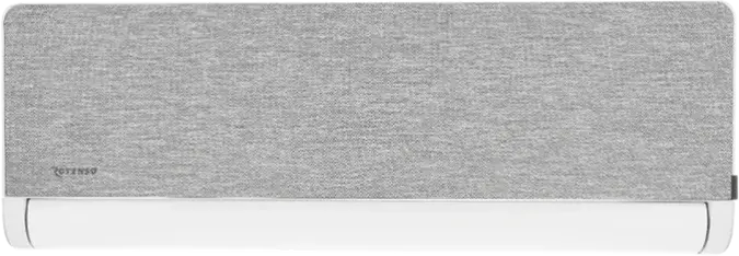 Klimatyzator ścienny Rotenso Versu Cloth Stone — jednostka wewnętrzna z tekstylnym, wymiennym panelem frontowym