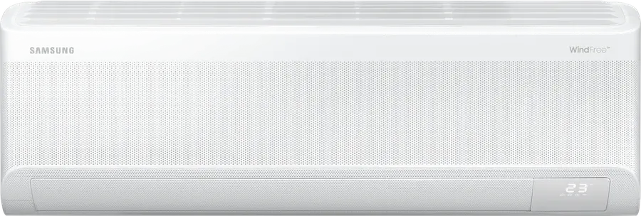 Klimatyzator ścienny Samsung WindFree Comfort S2 — biała obudowa jednostki wewnętrznej