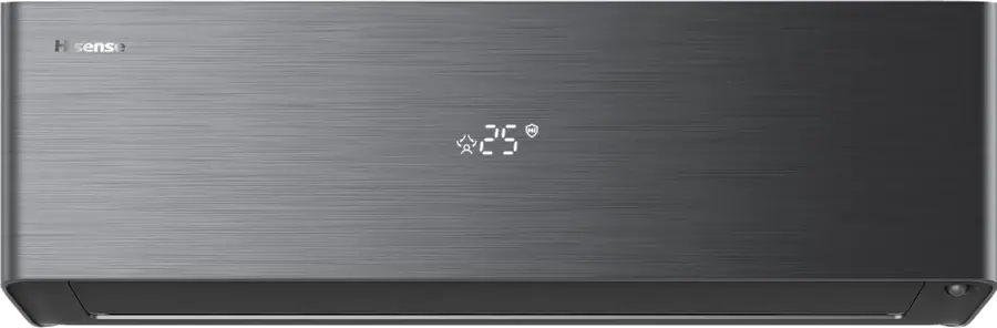 Klimatyzator ścienny Hisense Energy Pro X Black — czarna jednostka wewnętrzna